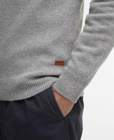 Essential Elbow Patch Jumper Stone