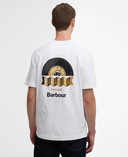 Barbour x Baracuta Vinyl Oversized T-Shirt White