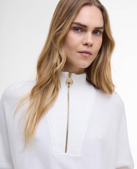 Pullover Lola Half-Zip Off White