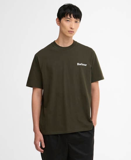 T-shirt oversize con logo vintage Crossby Sage