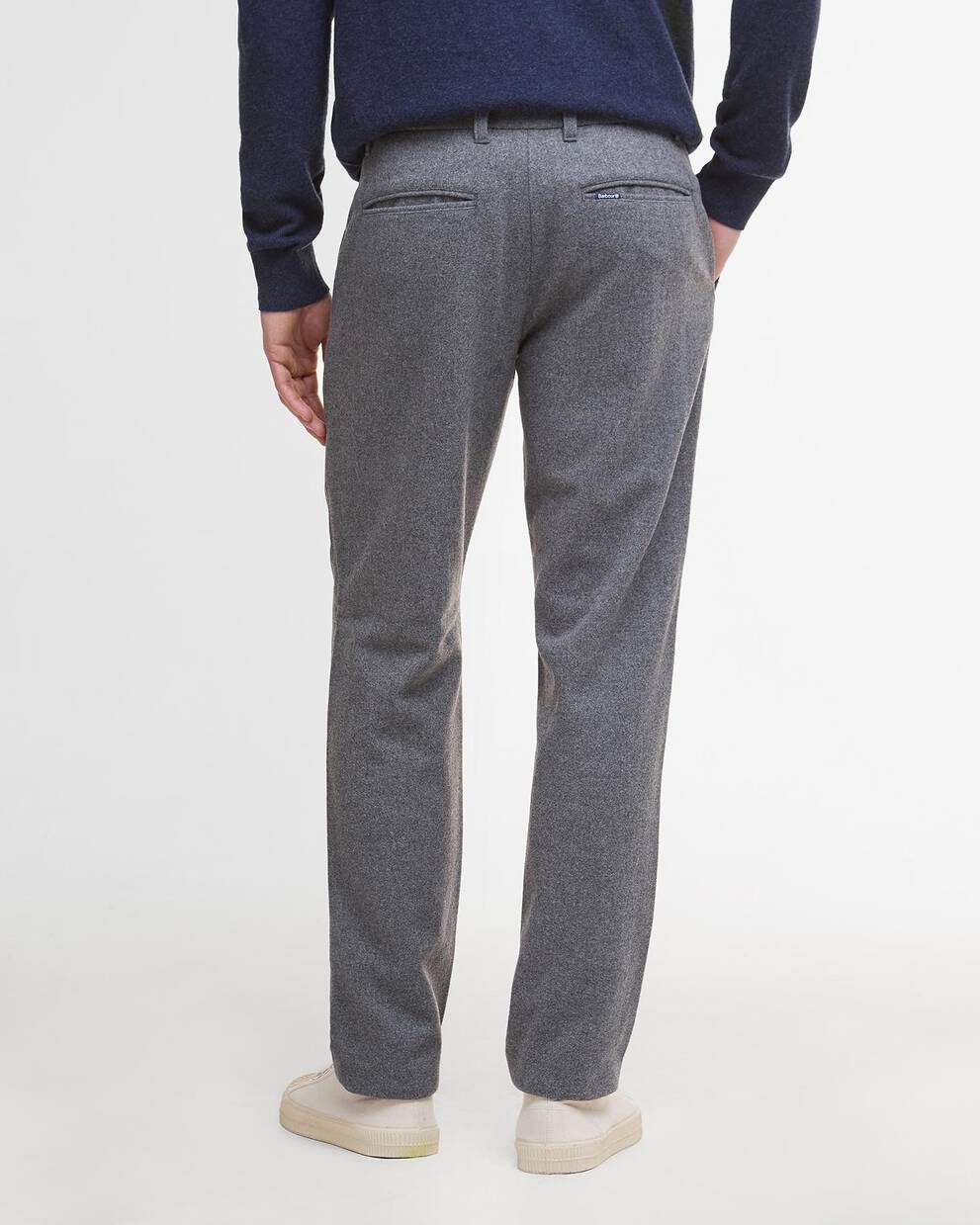 Wool-Blend Tailored Trousers