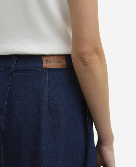 Gonna midi in denim Maia Rinse Wash