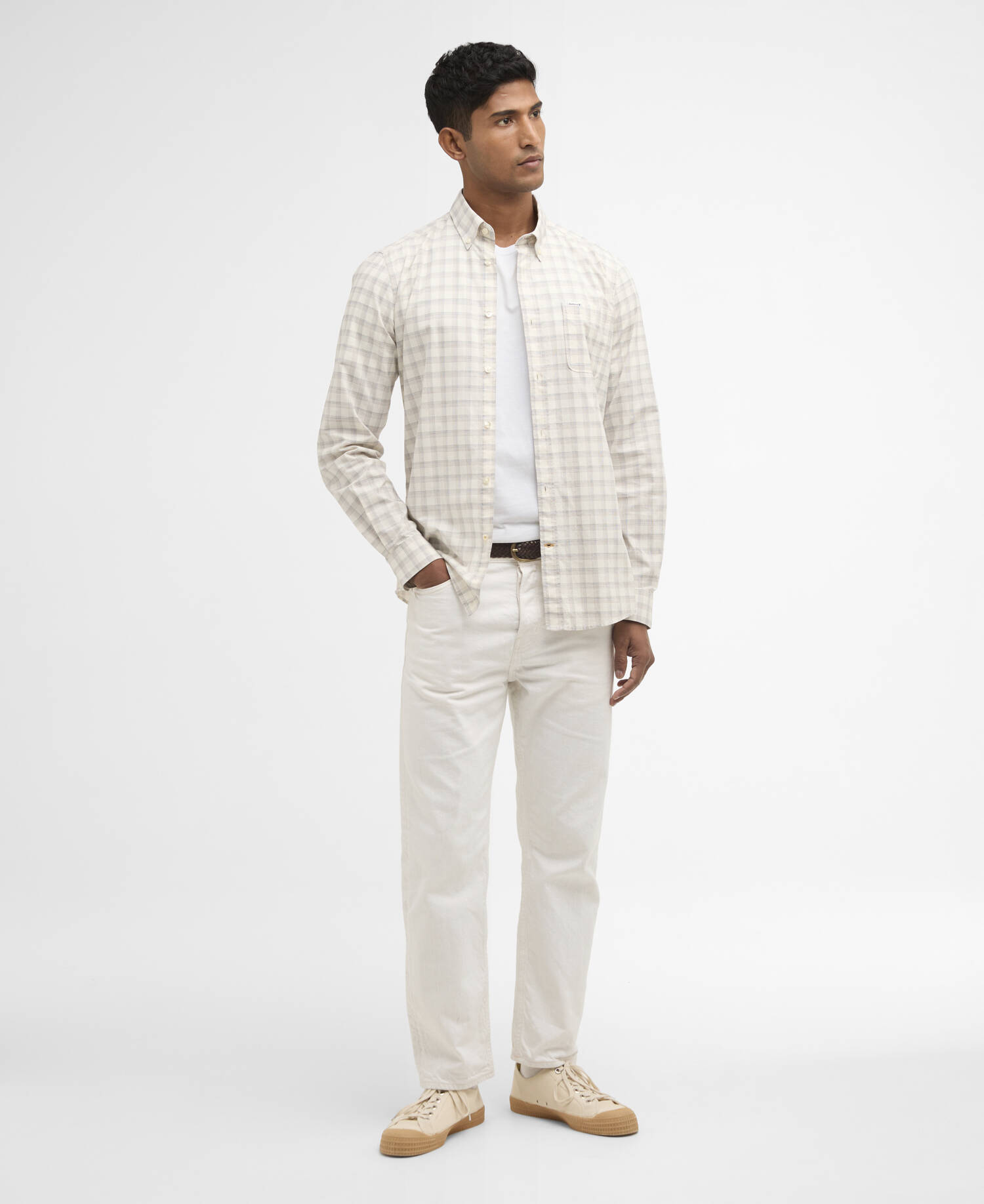 Bramwell Long-Sleeved Tailored Shirt Whisper White image number 1