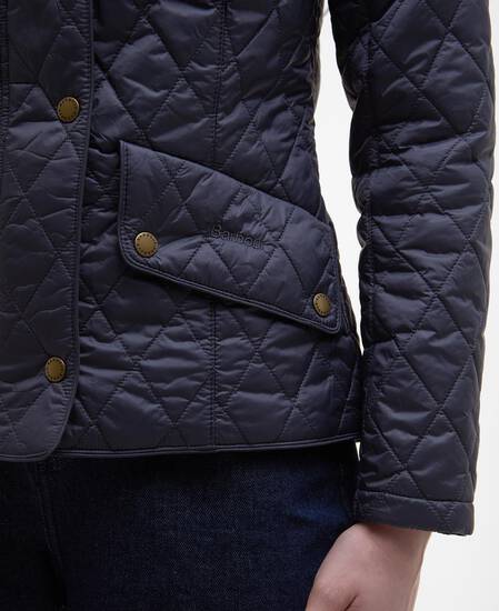 Flyweight Cavalry Quilted Jacket Navy-Navy