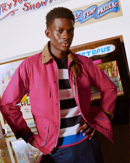 Paul Smith Loves Barbour Sugarlump Bedale Casual Jacket Winterberry