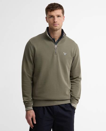 Rosford Quarter-Zip Sweatshirt Dusty Olive