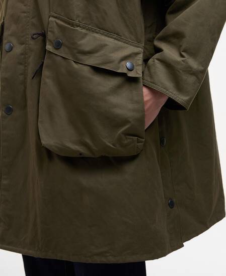 Barbour x Kaptain Sunshine Freizeitjacke Oversized Bedale Khaki Brown