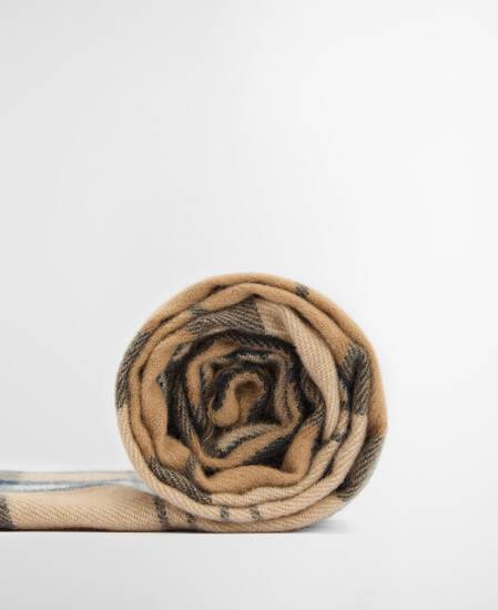 Hailes Tartan Scarf Hessian Navy Tartan