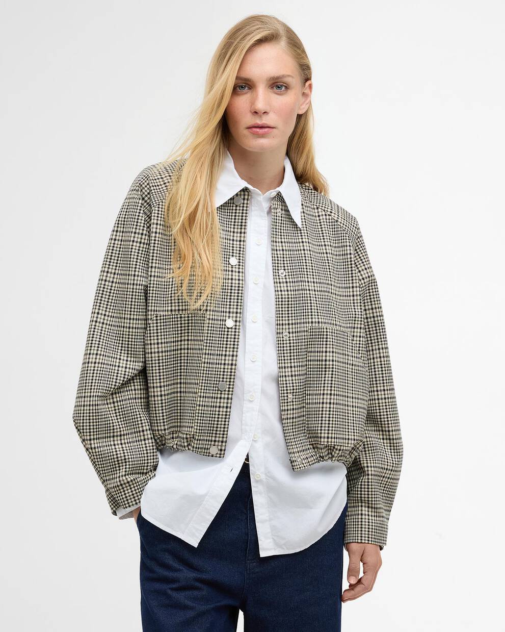 Leyburn Check Showerproof Bomber Jacket