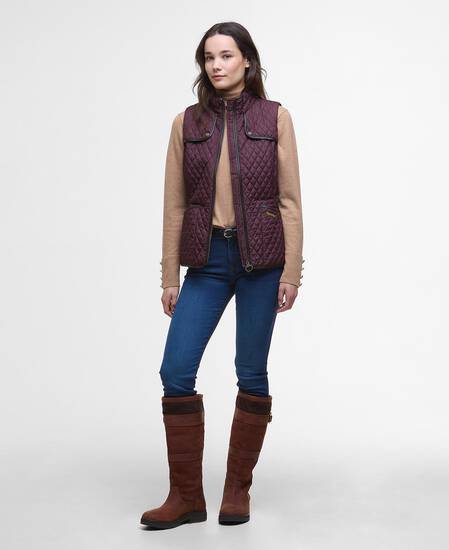 Dahlia Gilet Black Cherry Dahlia Gilet Black Cherry