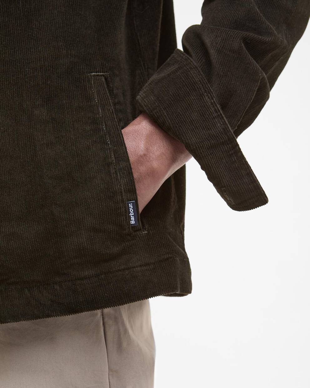 Camicia giacca in velluto rigato