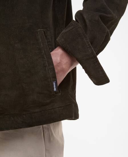 Camicia giacca in velluto rigato 