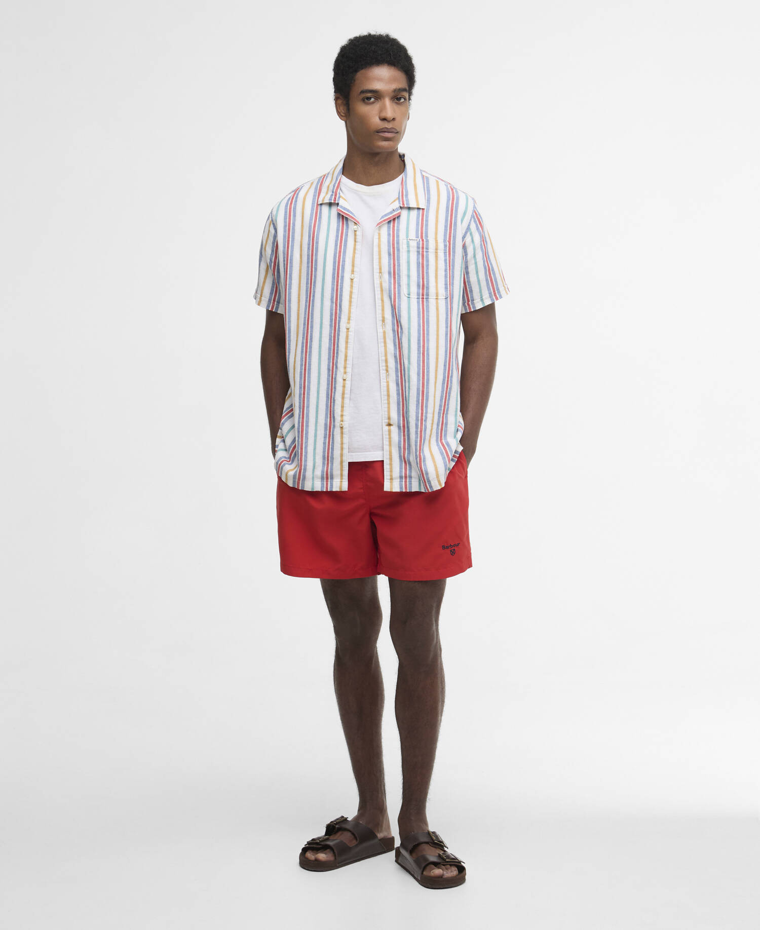 Logo Swim Shorts Lava image number 0