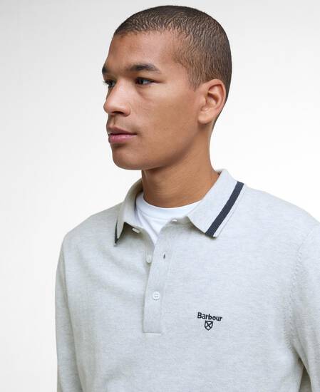 Rocton Knitted Polo Shirt Mist