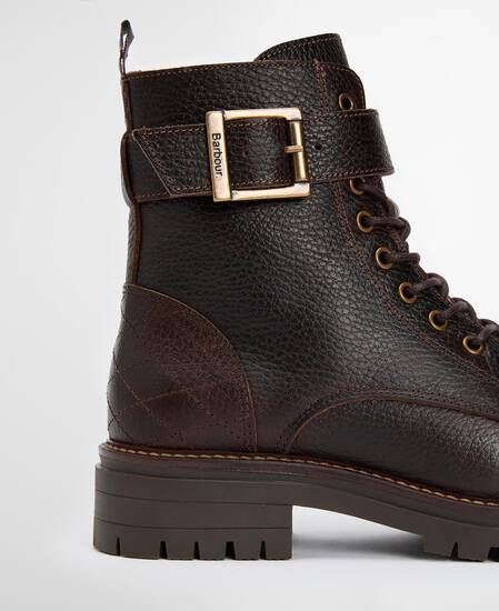 Heidi Commando Boots Classic Brown