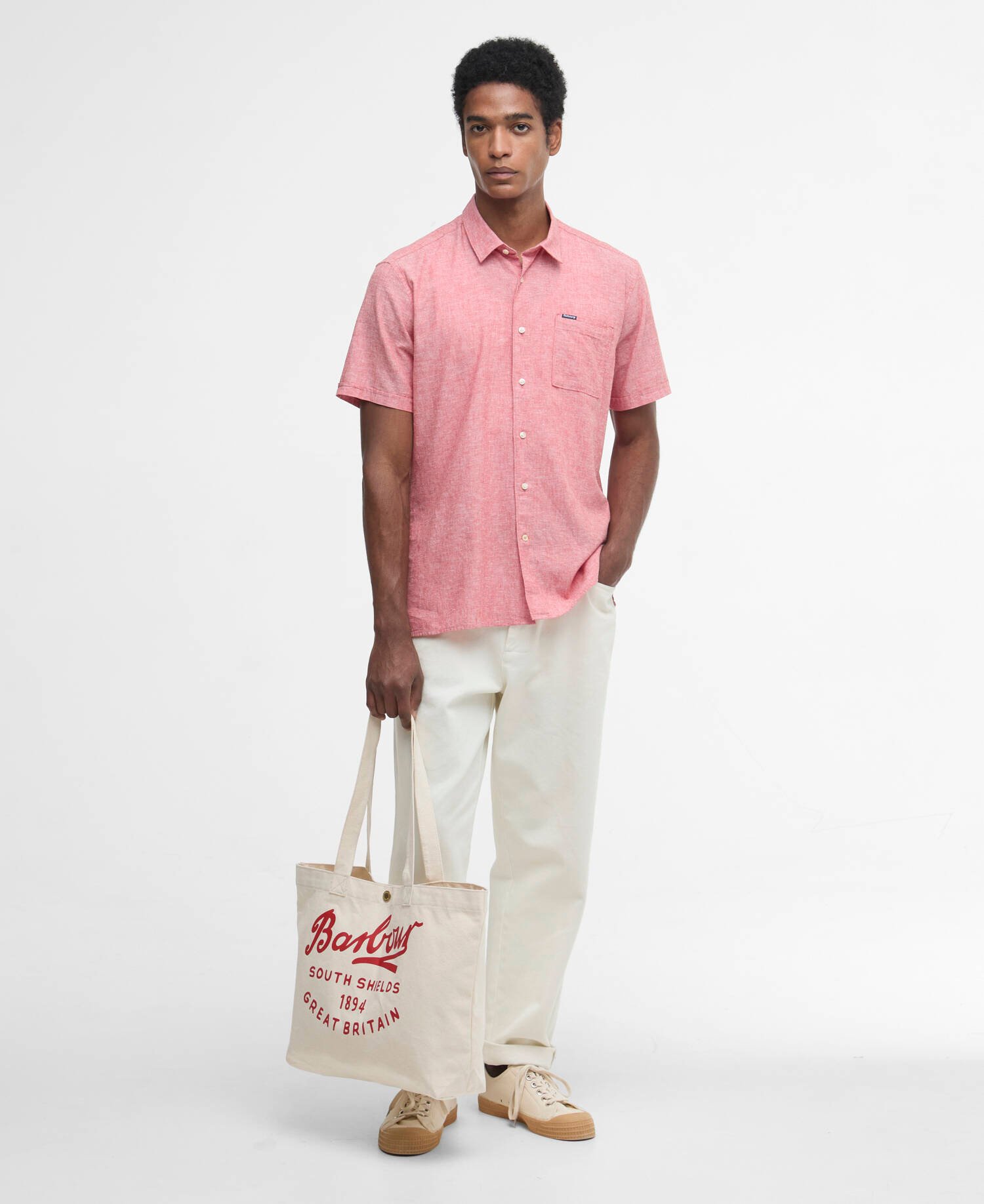 Script Tote Bag Red Logo image number 1