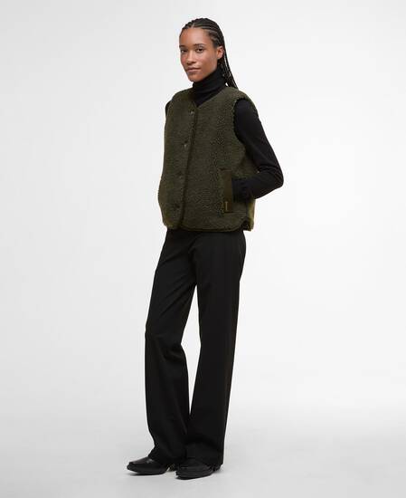 Luciana Fleece Gilet Olive