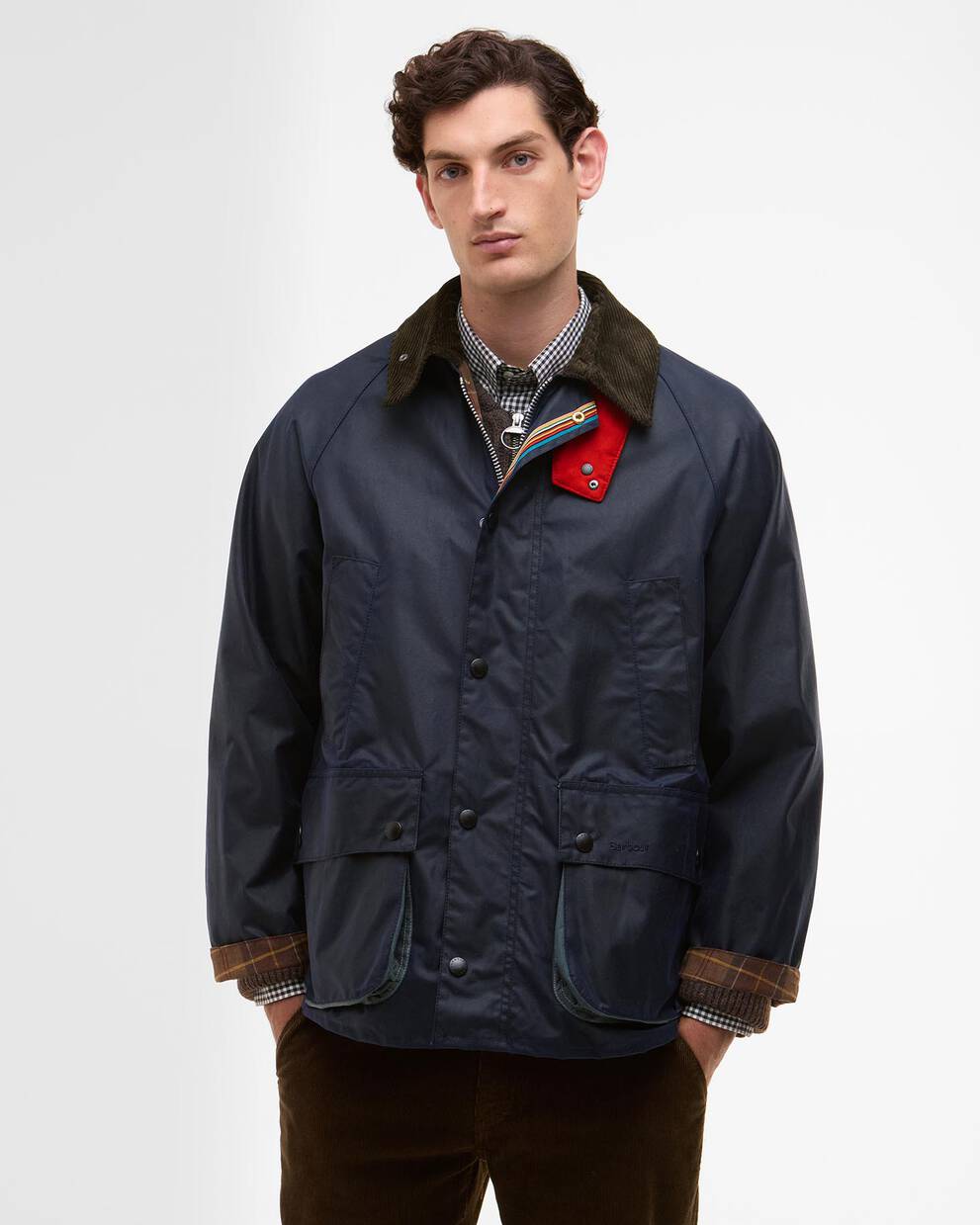 Giacca cerata Bedale oversize Paul Smith loves Barbour