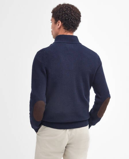 Essential Elbow Patch Jumper Classic Navy