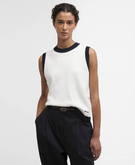 Gilet in maglia Salthill Cloud/Navy