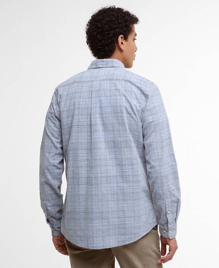 Southfield Tailored Long-Sleeved Shirt Light Grey Marl