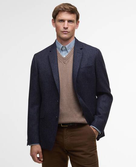 Blazer Godfrey Moons Shetland Navy Blazer Godfrey Moons Shetland Navy