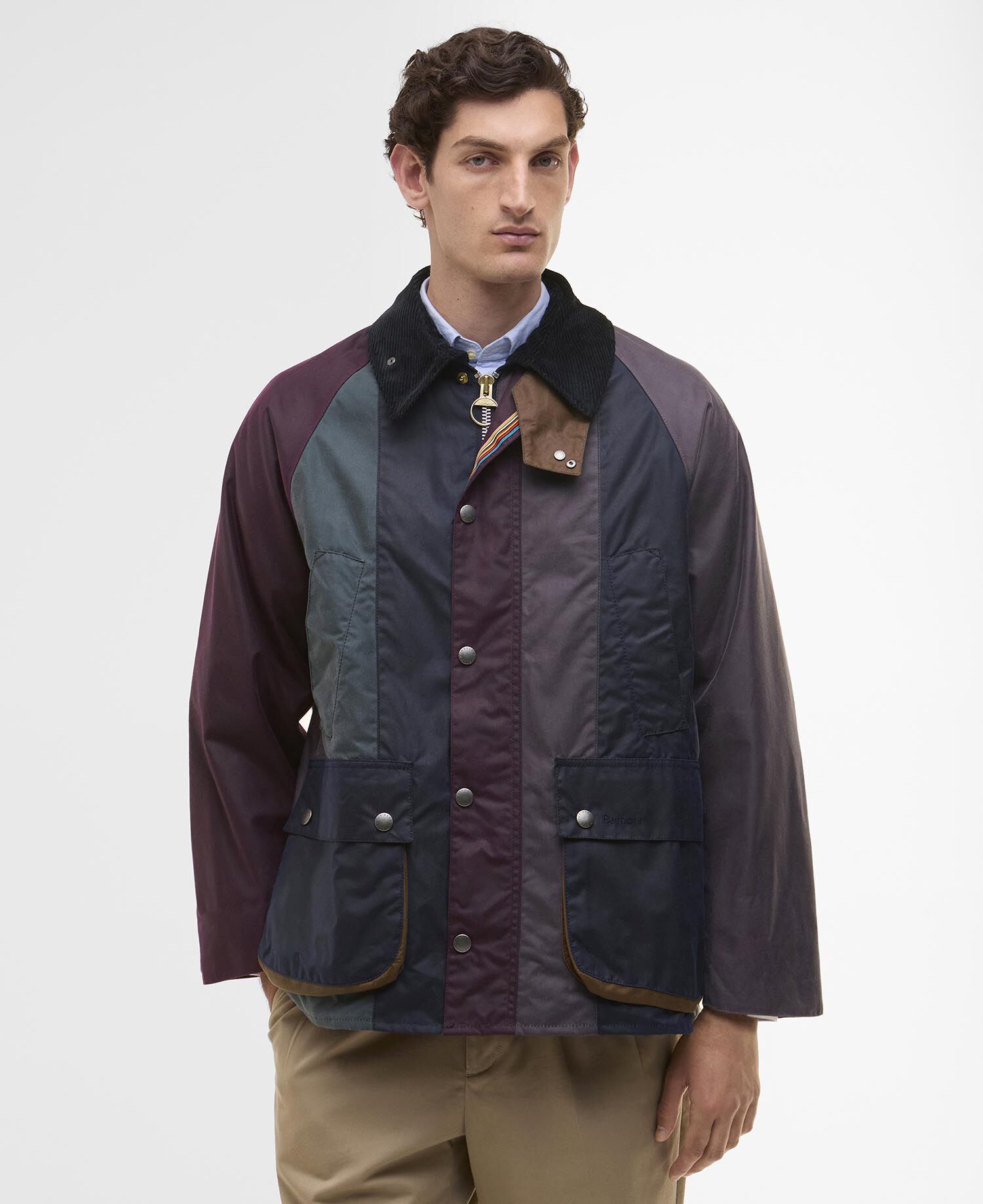 Buy Paul Smith loves Barbour Striped Oversized Bedale Waxed Jacket
