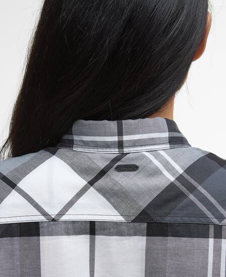 Bredon Regular Long-Sleeved Shirt Charcoal Tartan