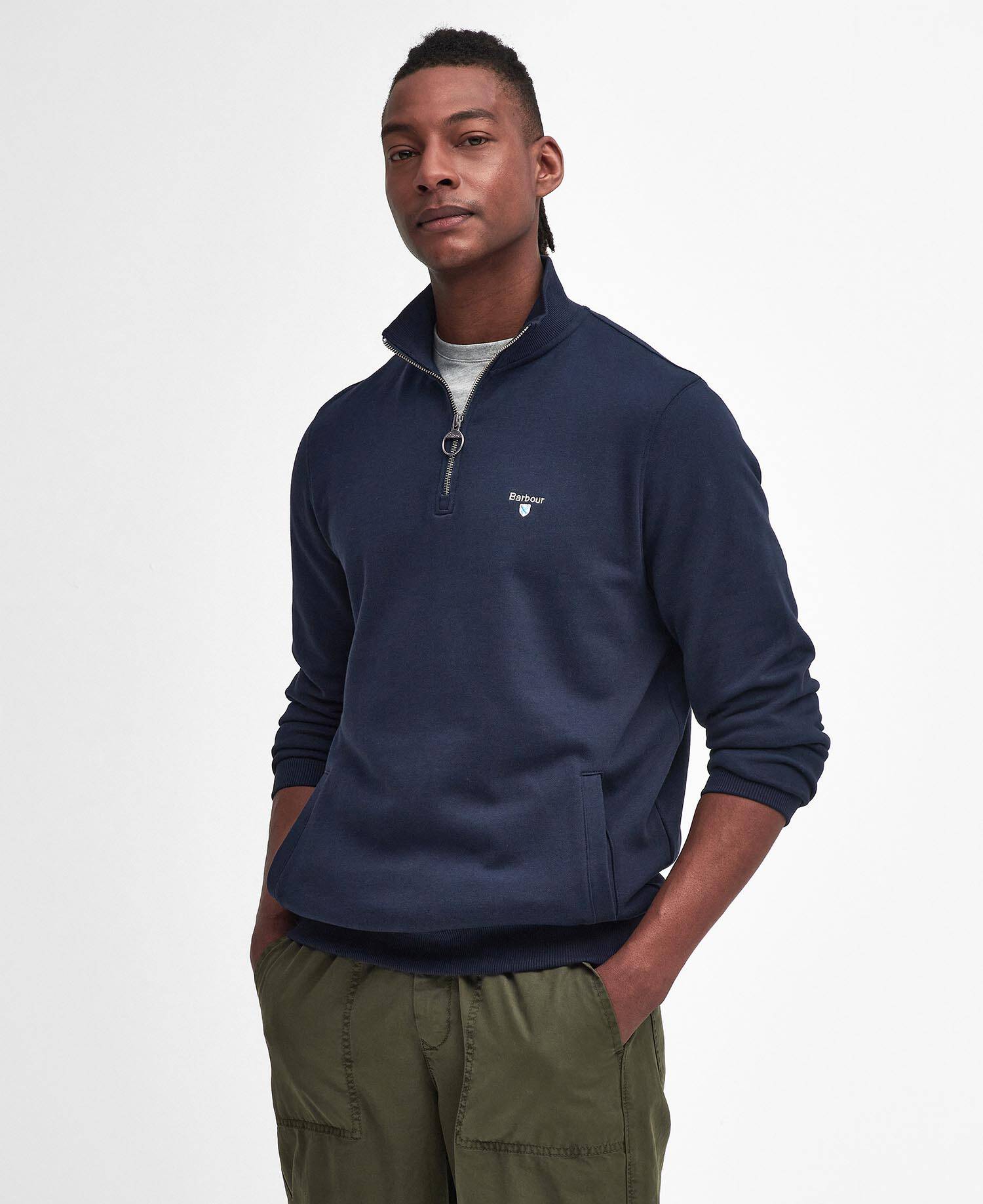 Beckhill Quarter-Zip Sweatshirt Classic Navy image number 0