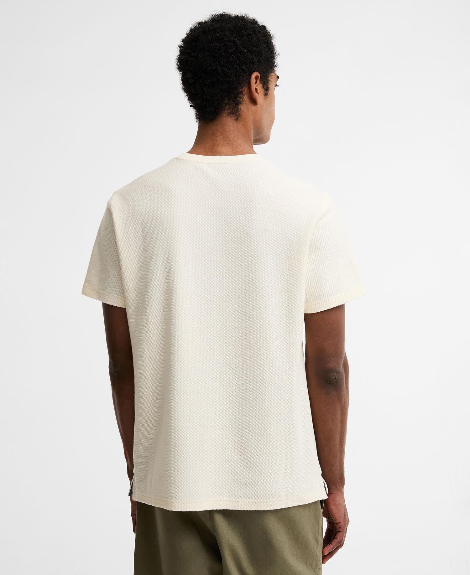 Lingdale Textured Tailored T-Shirt Whisper White
