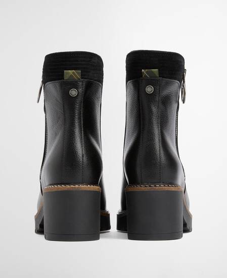 Dahlia Heeled Ankle Boots Black