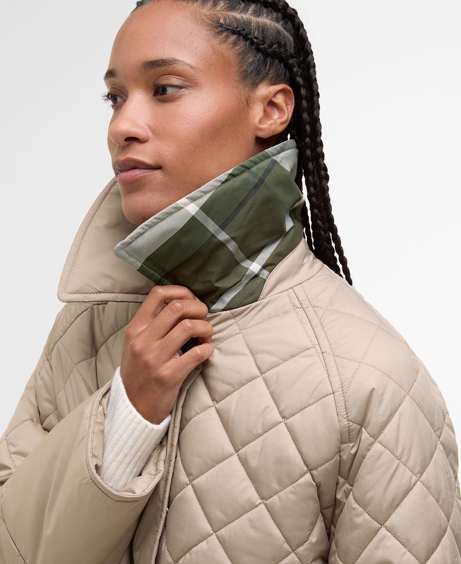 Aishling Quilted Jacket Honey/Ancient Poplar