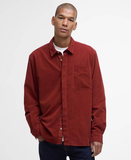 Haltcliff Cord Relaxed Shirt Fired Brick