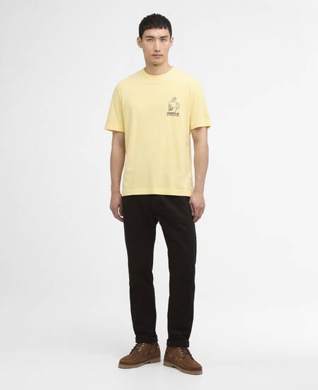 T-shirt con stampa Staithes Dusky Citron