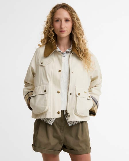 Cropped Beadnell Casual Jacket Light Pearl/Dress/Beige