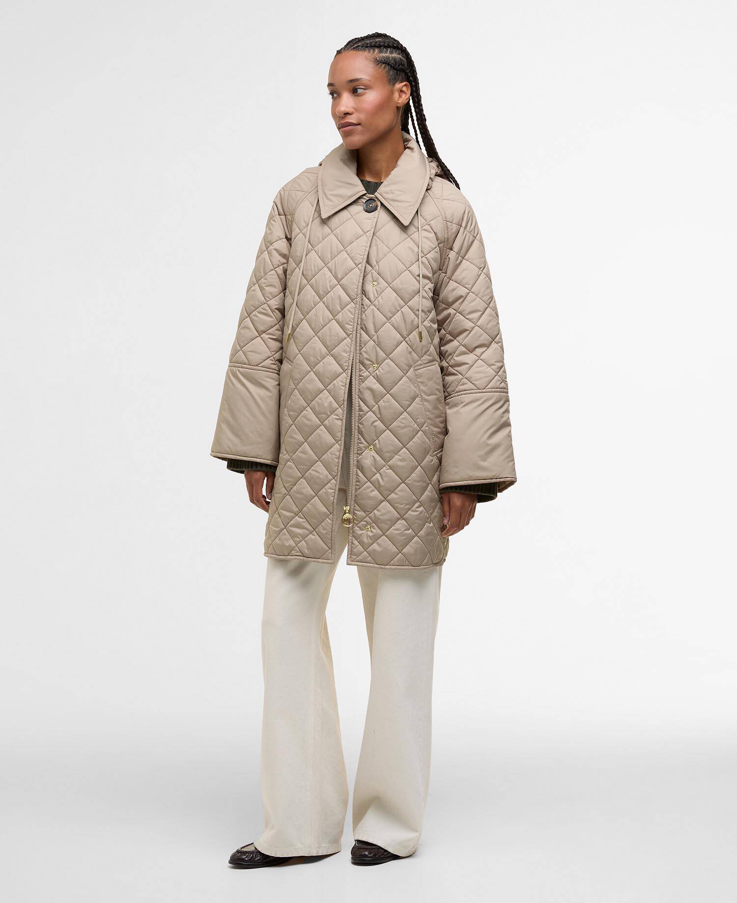 Cara Quilted Jacket Honey/Ancient Poplar image number 1