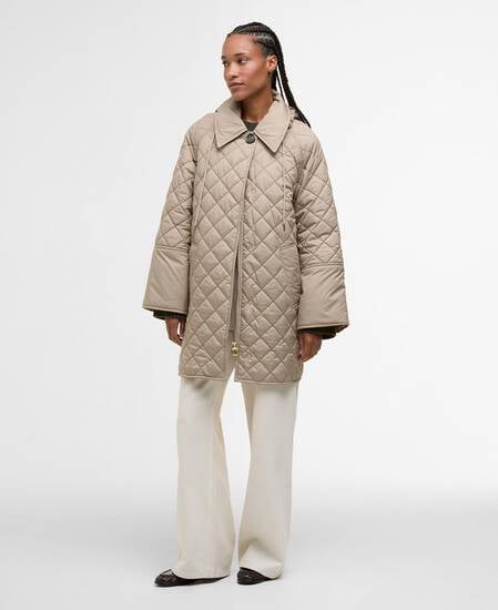 Cara Quilted Jacket Honey/Ancient Poplar