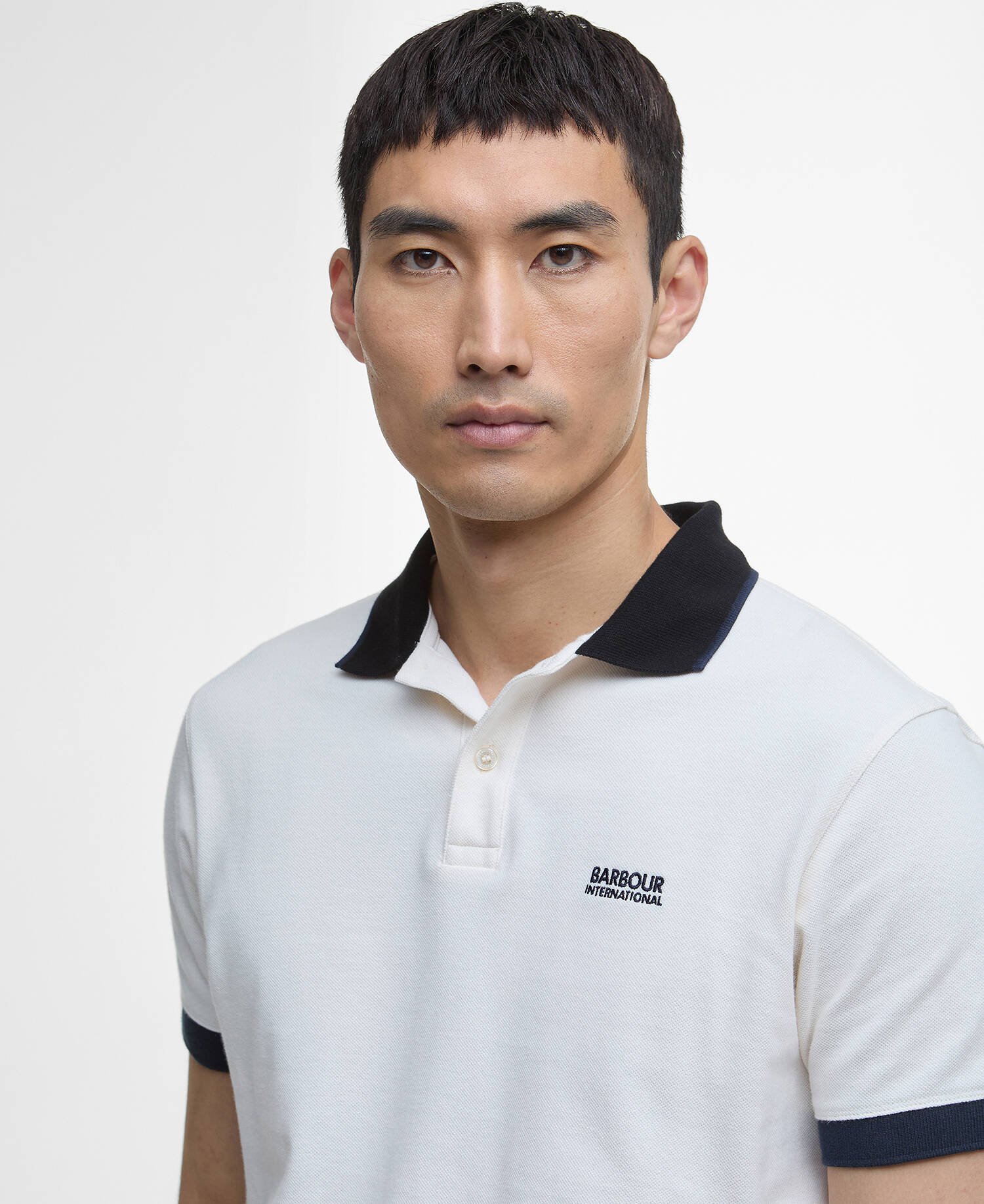 Howall Short-Sleeved Polo Shirt Whisper White image number 3