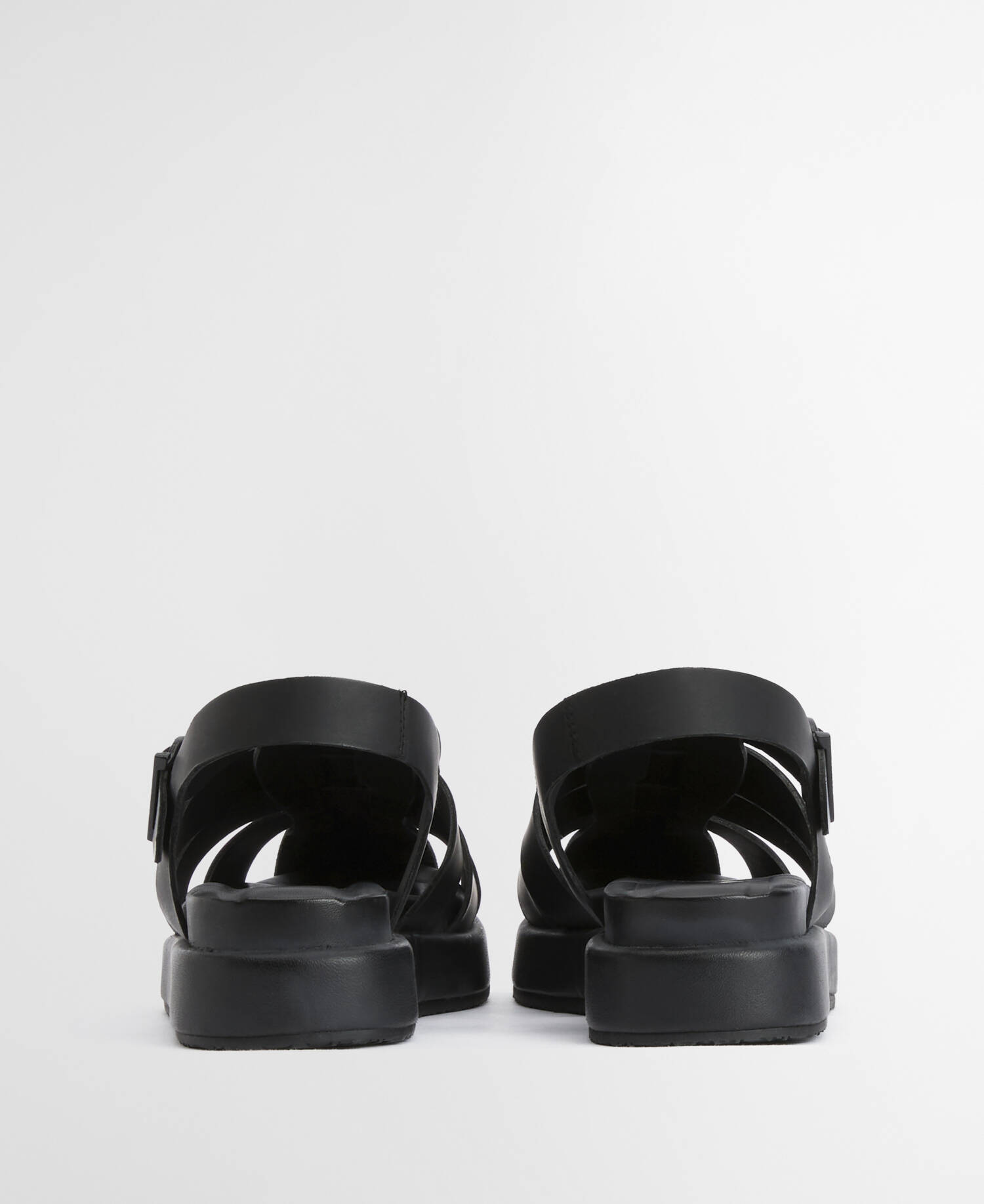 Hindburn Fisherman Sandals Black image number 1