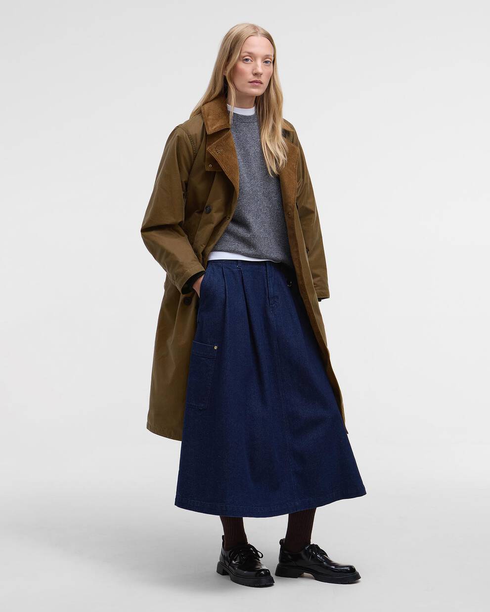 Trench doppiopetto cerato Barbour x Margaret Howell