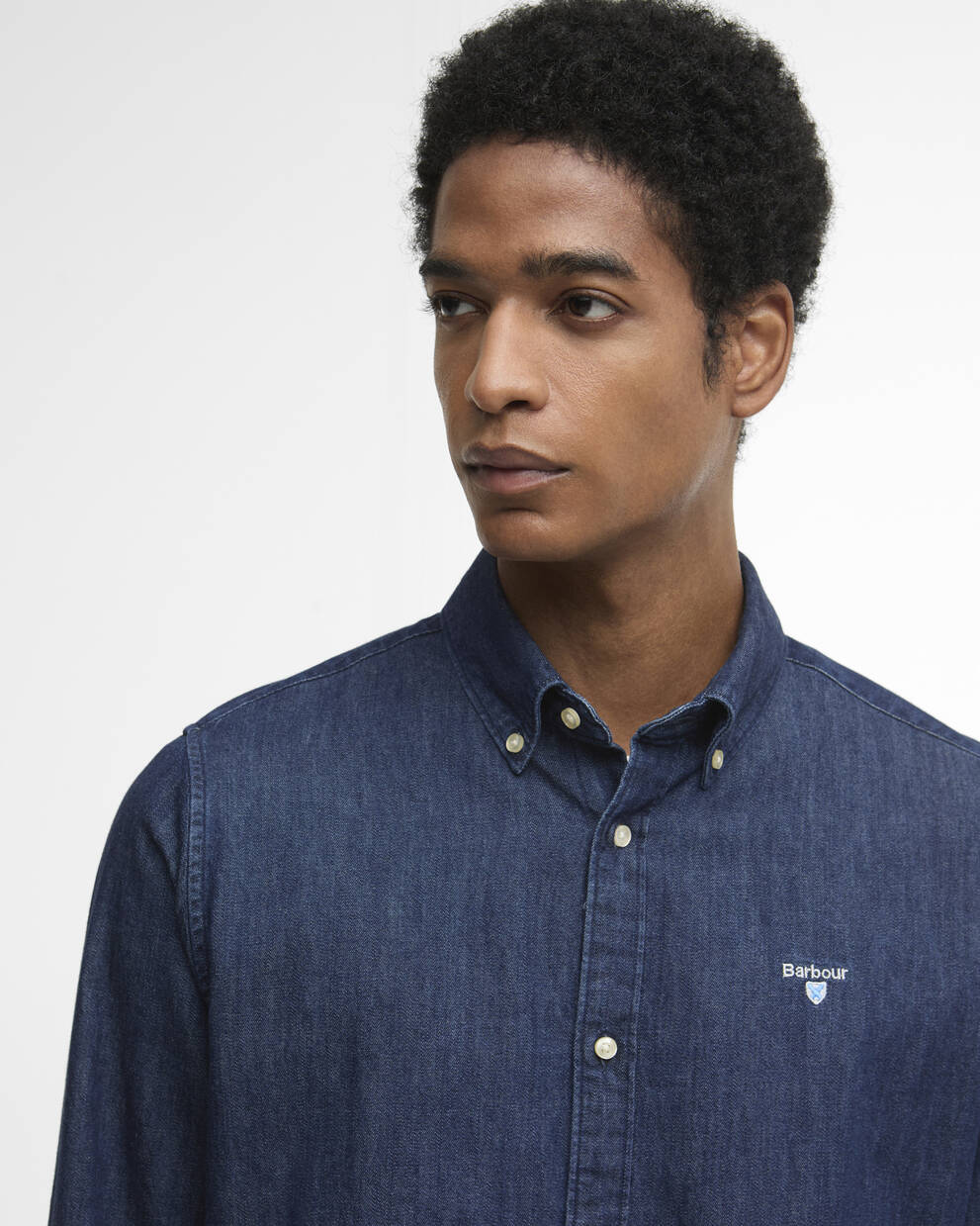 Denim Crest Tailored Long-Sleeved Shirt