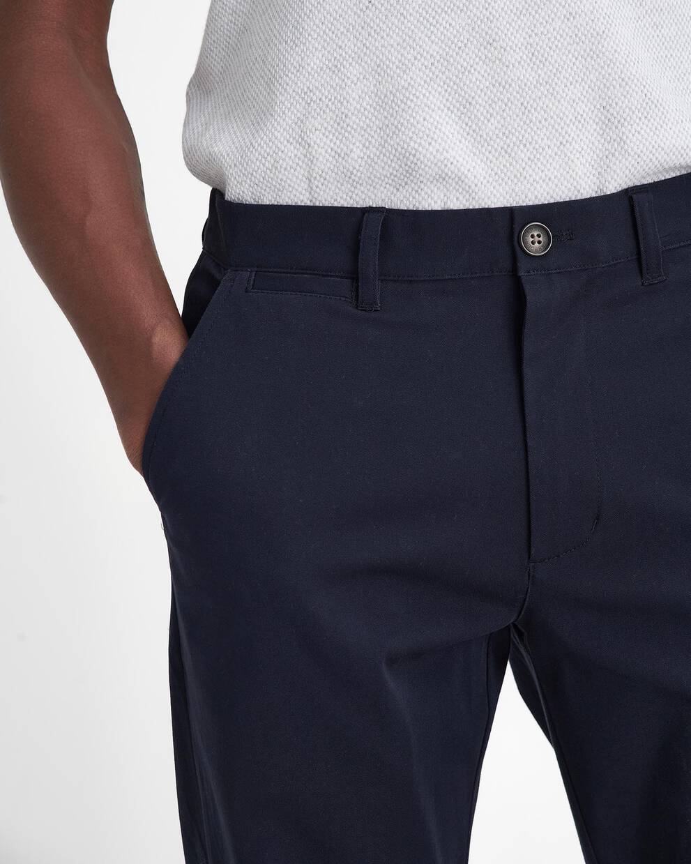 Pantaloni Comfort in tessuto stretch dalla vestibilit&agrave; leggermente aderente