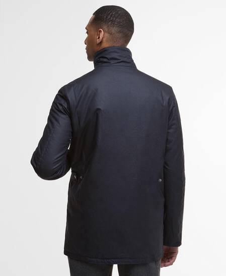 Modern Border Waxed Jacket Navy