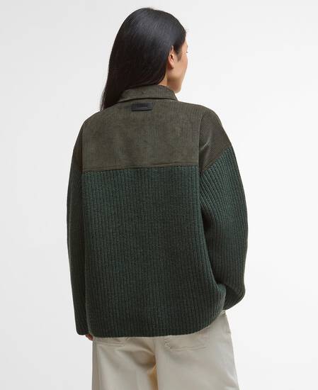 Maxine Knitted Overshirt Olive