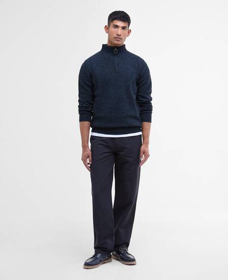 Essential Half-Zip Jumper Navy Mix