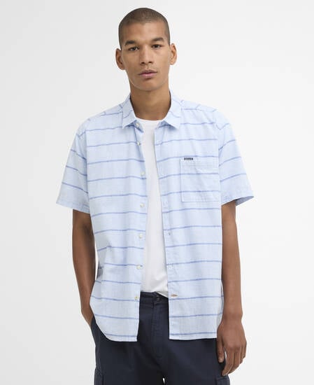 Kurzarmhemd Faverdale Striped Blue