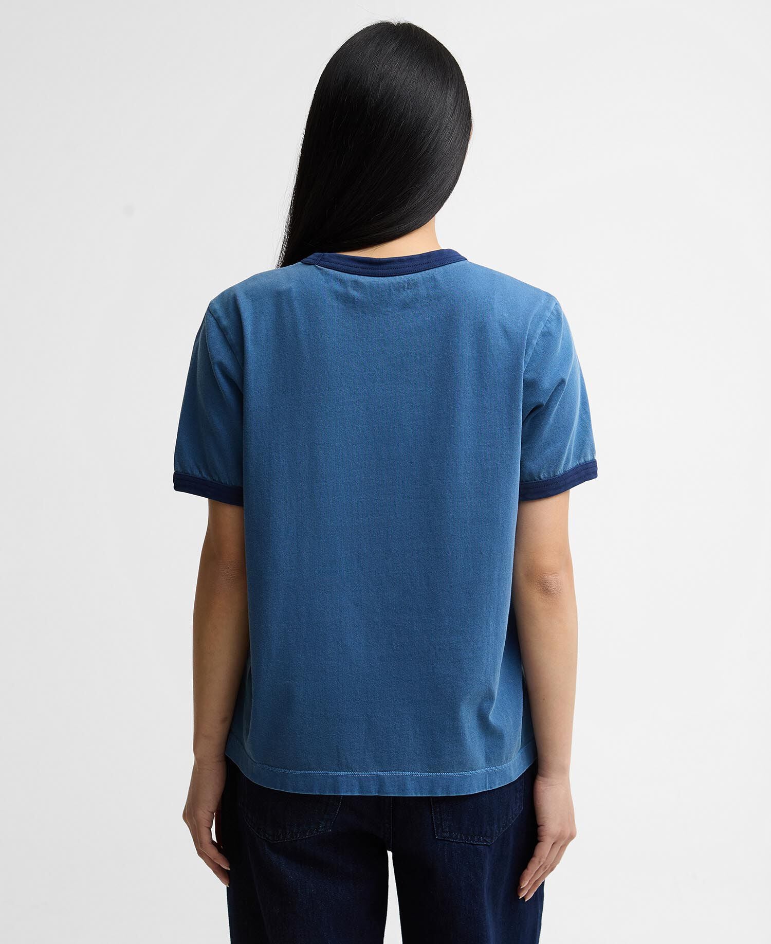 Avon Tipped T-Shirt Washed Indigo