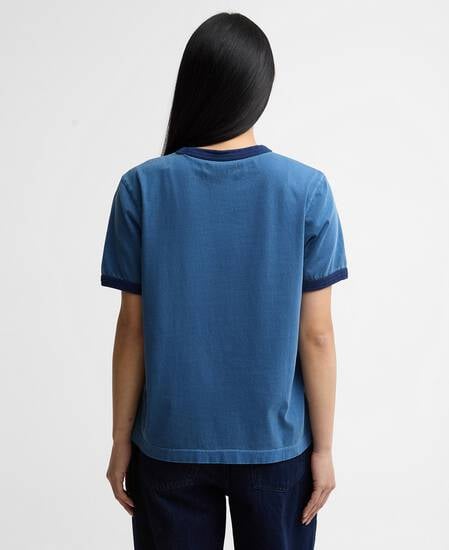 Avon Tipped T-Shirt Washed Indigo