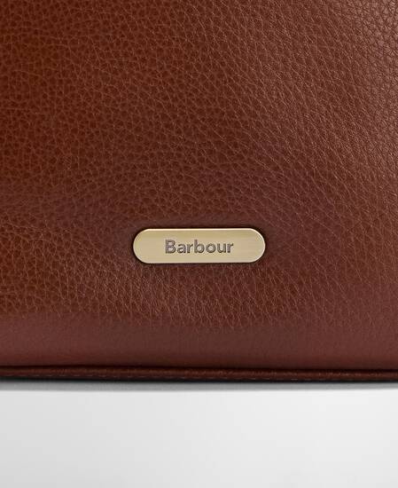 Cedar Leather Bucket Bag Brown