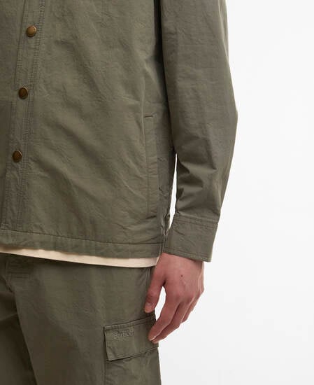 Spey Poplin Overshirt Archive Olive